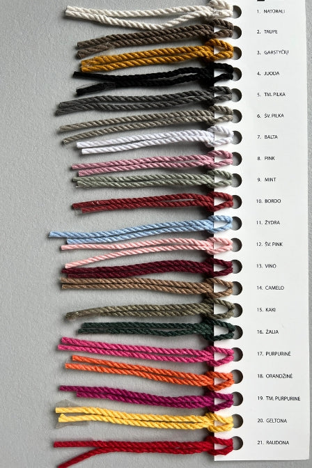 4mm twisted cotton cord