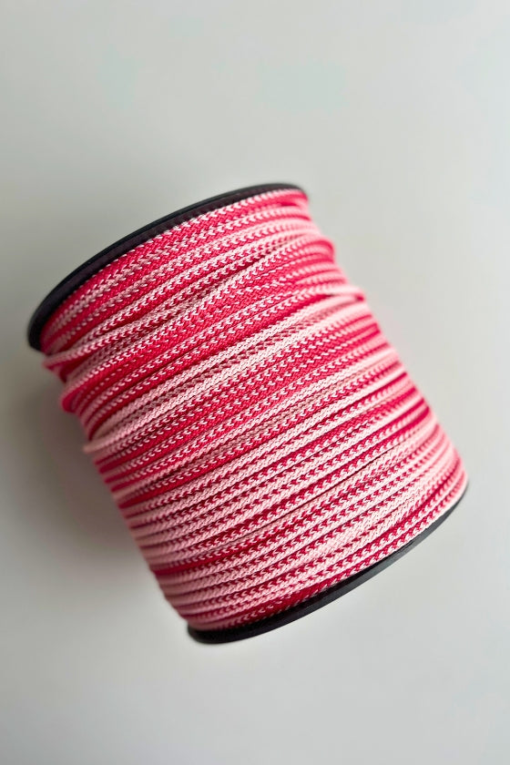 Pink 6 mm macrame cord