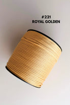 Royal golden 6mm macrame cord color detail