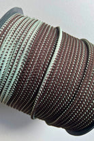 6 mm macrame cord Mix mint and dark dark brown