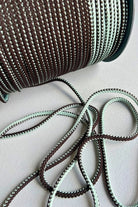 6 mm macrame cord Mix mint and dark dark brown