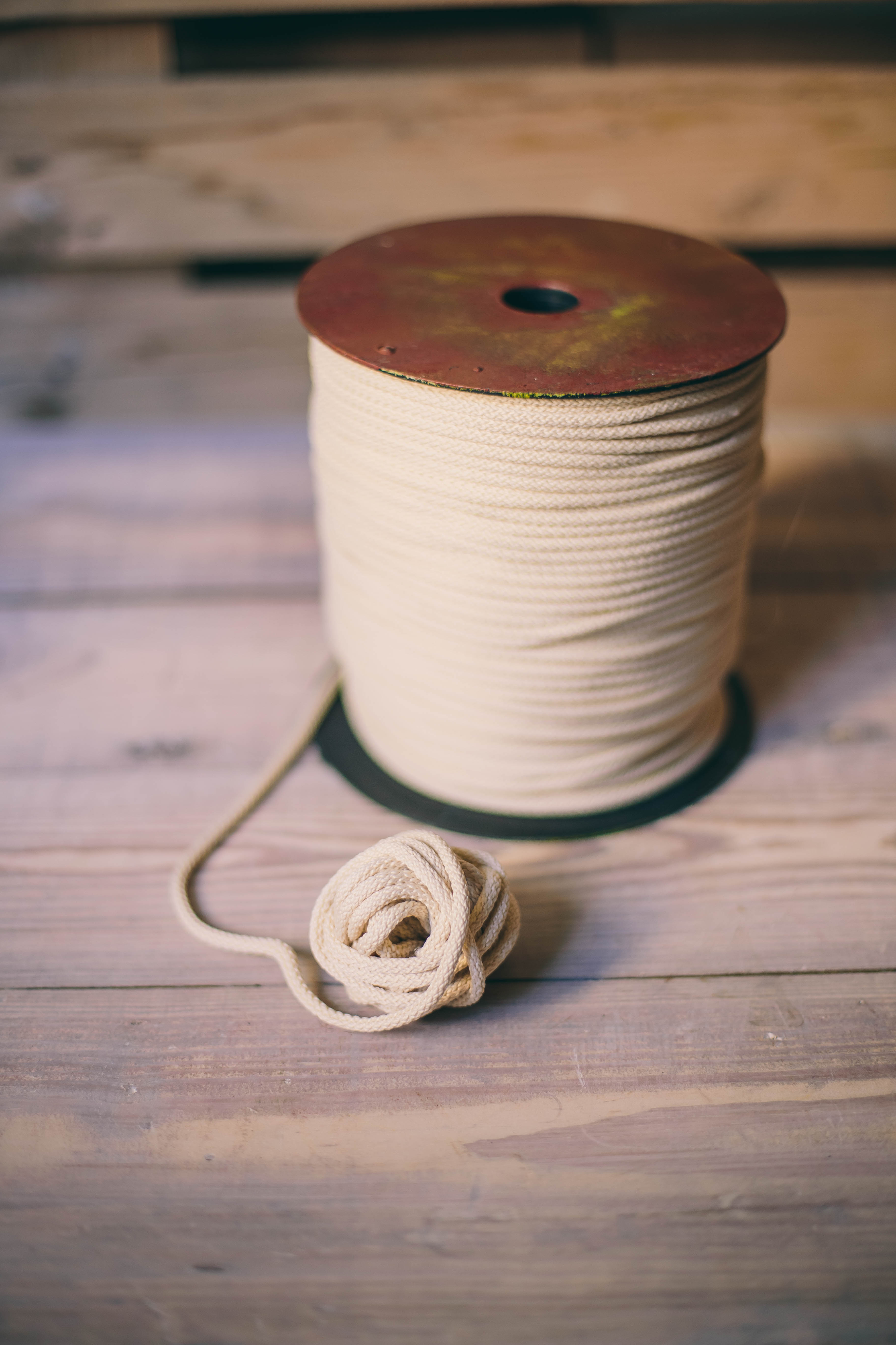 Ivory white 6mm macrame cord plant hanger