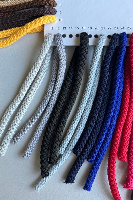 8mm macrame cord Grey and blue colors