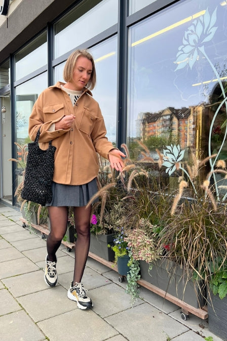 Beginners crochet kit Black glow bag