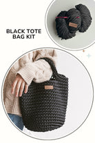Black Crochet Bag Kit for Beginners