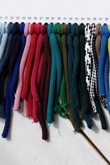 6mm macrame cord White and Black