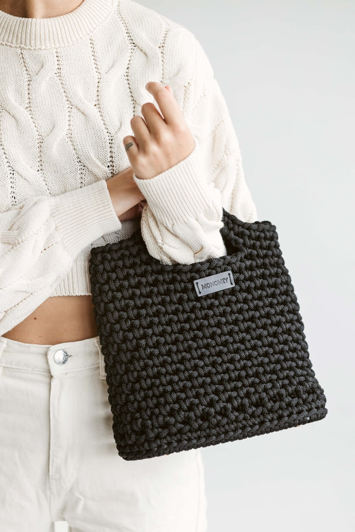 Black crochet purse Cute purse