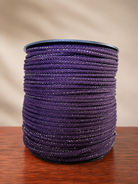 Purple 6mm Macrame Cord with GOLDEN Lurex