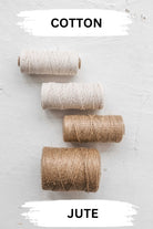 Natural cotton string for crocheting
