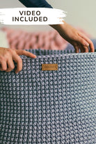 Crochet basket pattern PDF tutorial preview