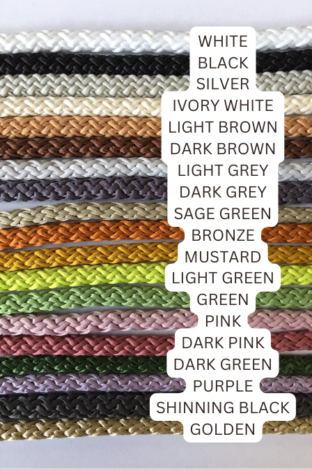 5mm macrame rope - colorful palette