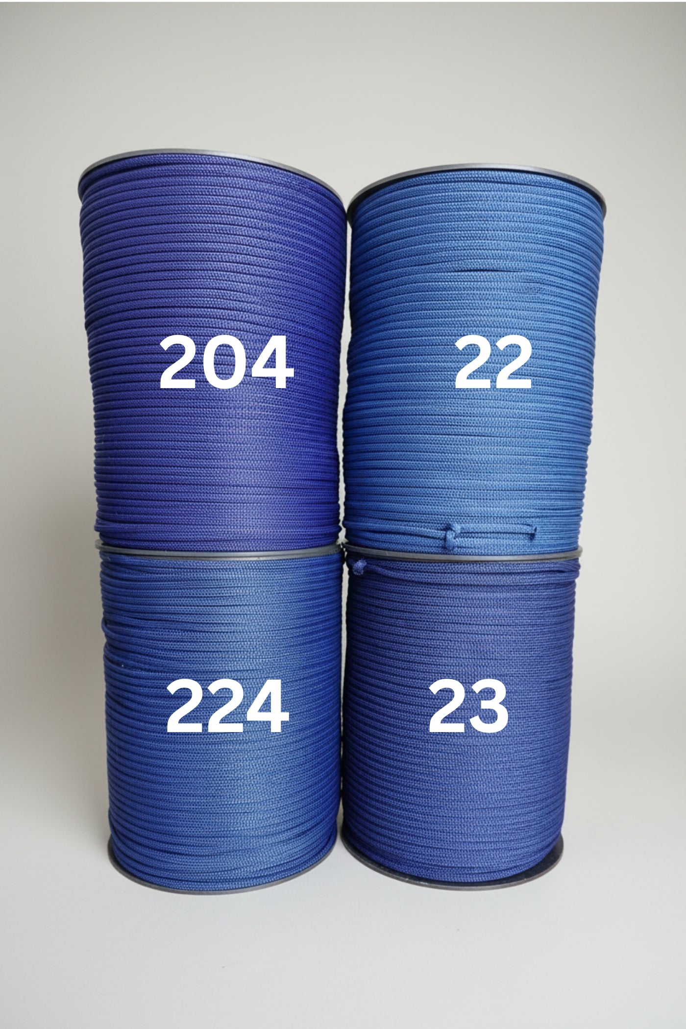 3mm braided macrame cord in Blue