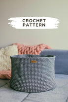 Crochet basket pattern Must Have basket finished