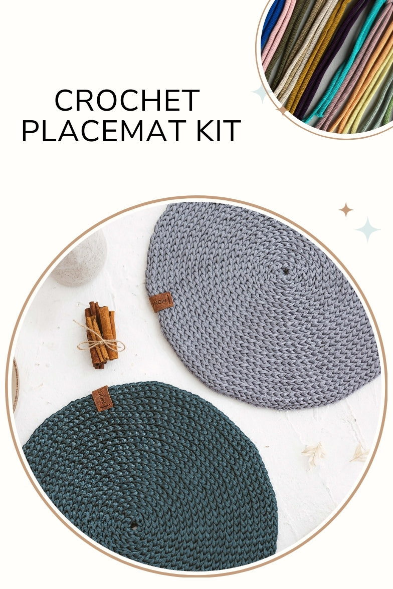 DIY kit crochet placemats