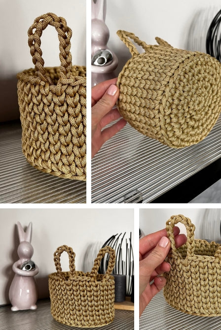 Easy crochet basket pattern