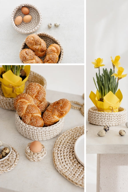 Crochet Easter basket pattern