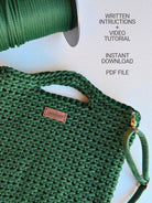 Easy crochet pattern PDF tutorial preview