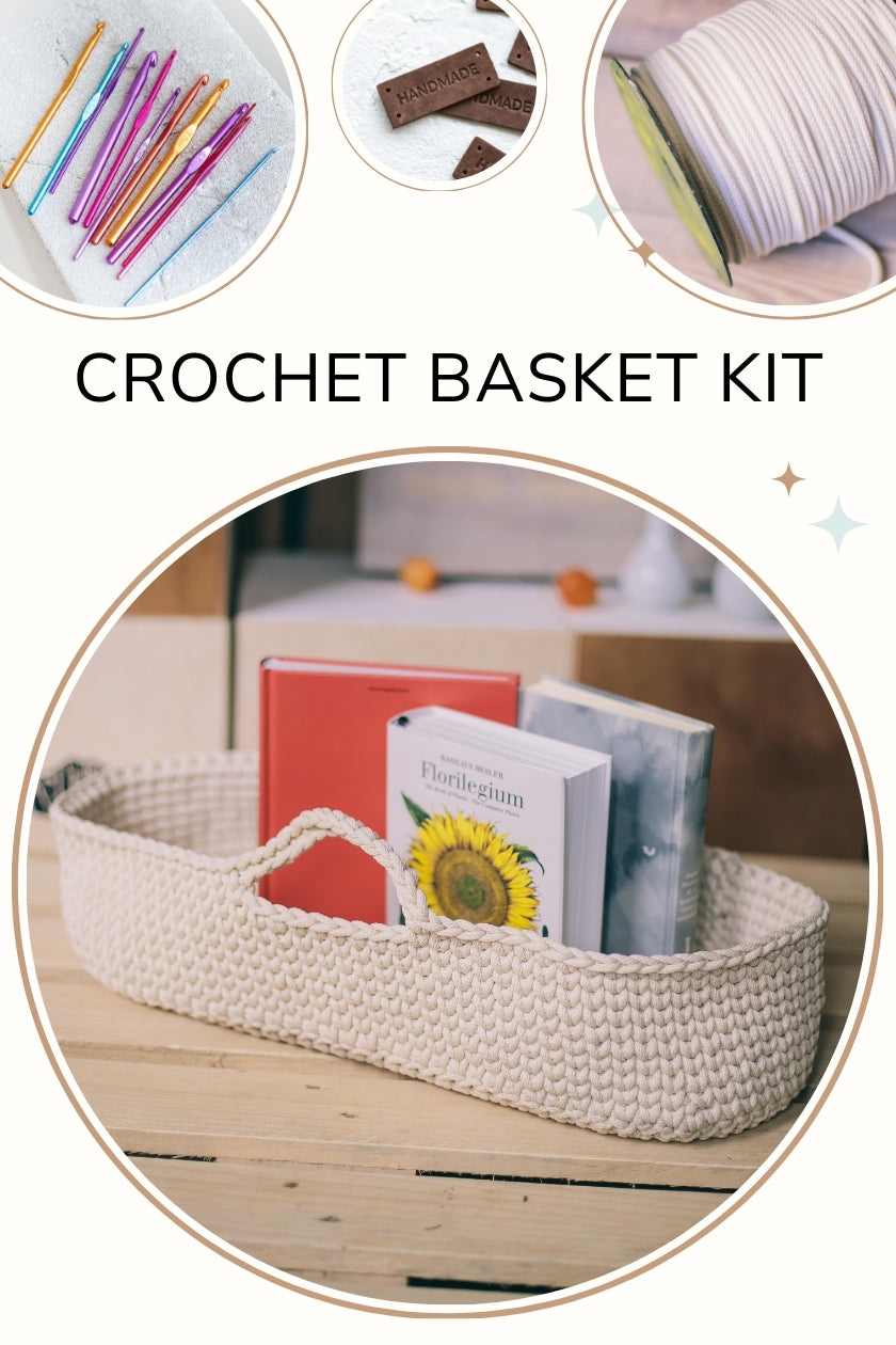 Crochet Moses basket kit