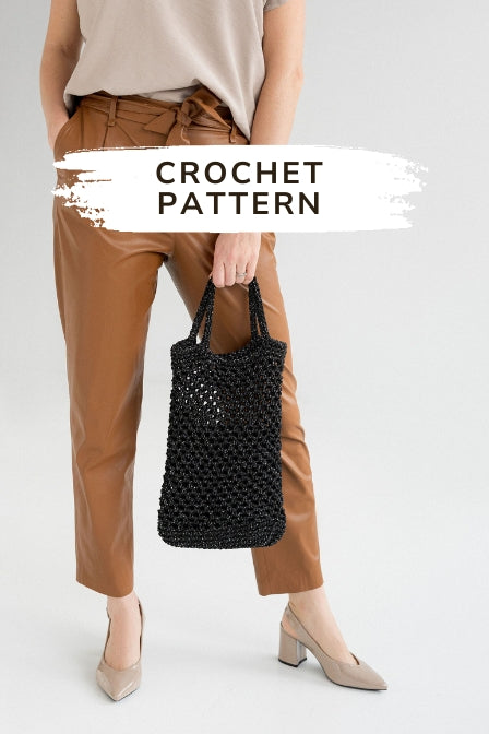 Crochet bag pattern "Black glow bag"