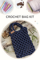 Crochet beach bag kit "Blue beach"