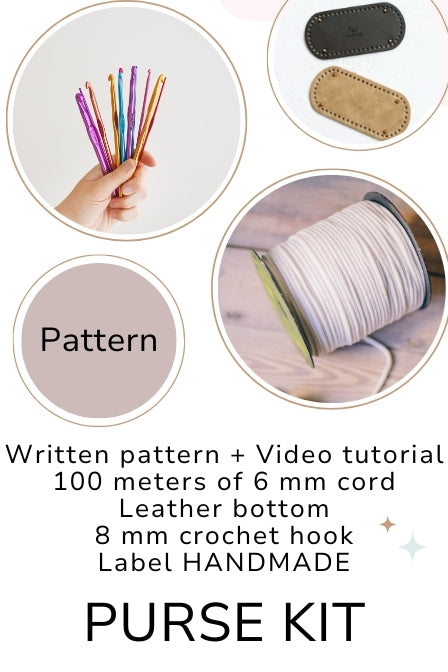Crochet purse kit Cute purse