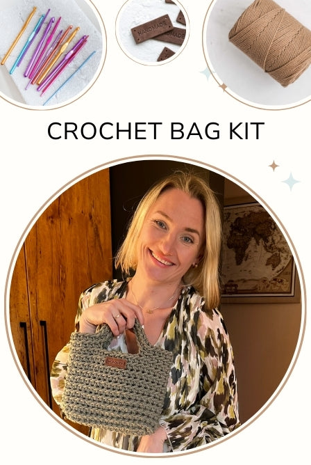 Crochet bag kit for beginners Small summer bag