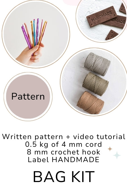 Crochet bag kit for beginners