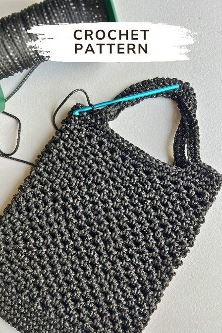 Crochet bag pattern "Black glow bag"