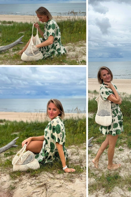 Crochet beach bag