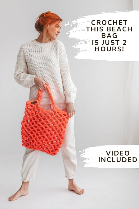 Crochet beach bag pattern