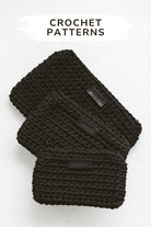 Crochet clutch patterns in 3 sizes