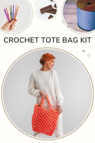 Crochet kits for beginner Shopping friend tote bag