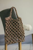 Crochet kits for beginner brown tote bag