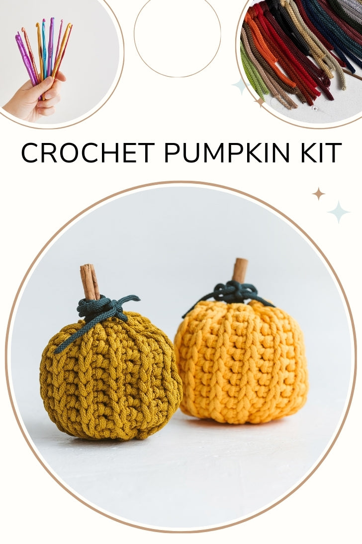 Crochet pumpkin kit