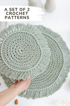 Crochet round placemat patterns