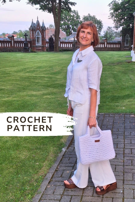 Crochet summer tote bag pattern 