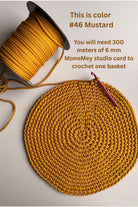 Crochet Basket pattern - the process of crocheting
