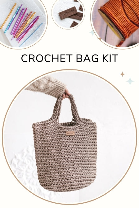 DIY crochet kit tote bag Number ONE