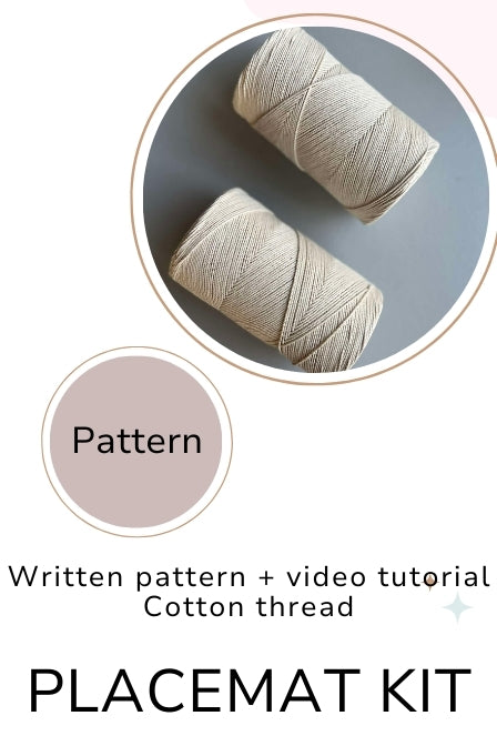 DIY kit Crochet placemats for beginners