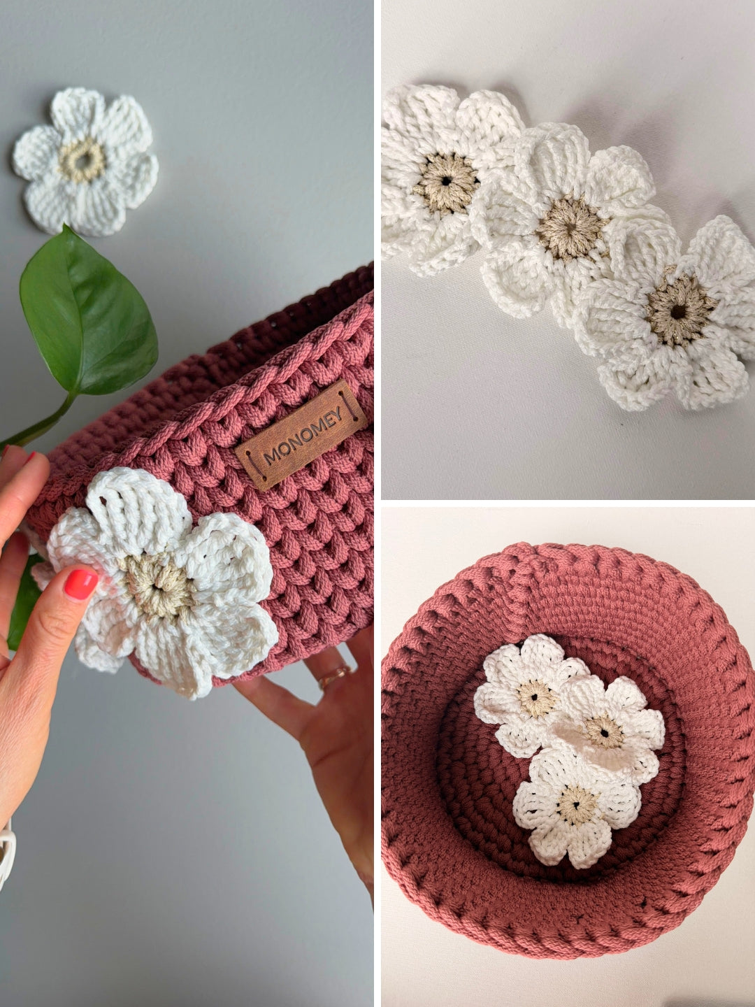 Free Crochet Flower Pattern for beginners with video tutorial