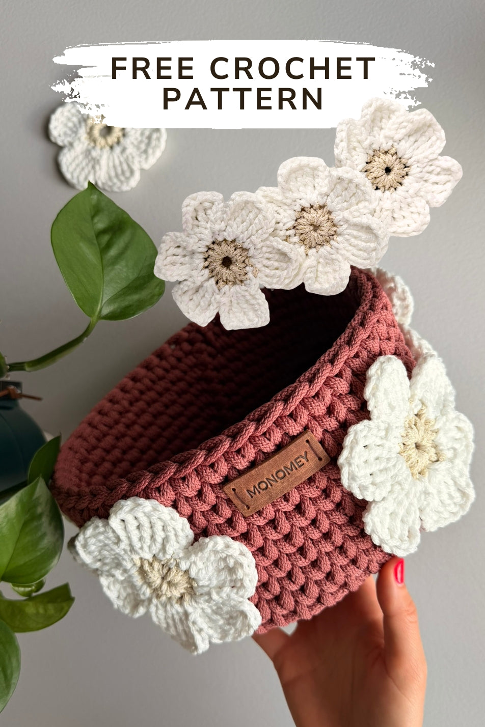 Free Crochet Flower Pattern for beginners