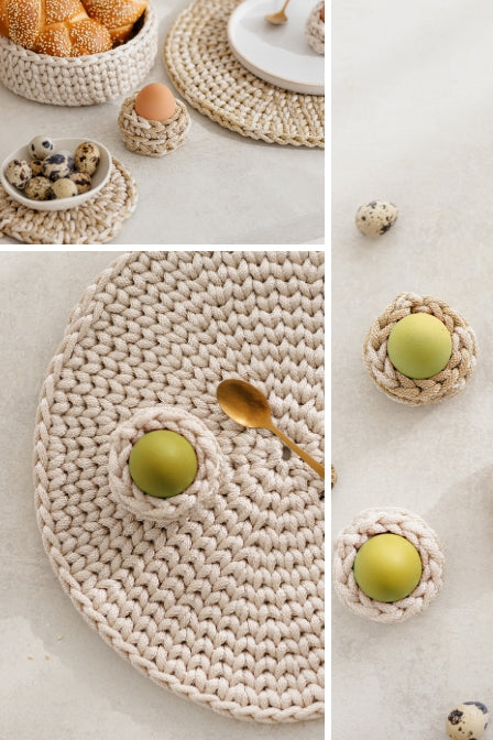 Free crochet egg cup pattern