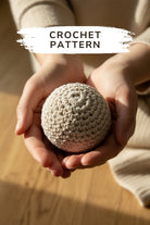 Hacky Sack Crochet Pattern - ball holding in two hands