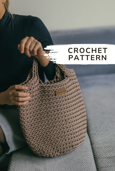 Crochet a bag for beginners "Number One" + video tutorial