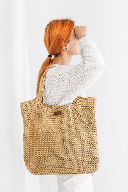 How to crochet large tote bag