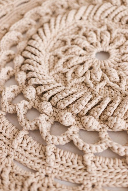 How to crochet round rug