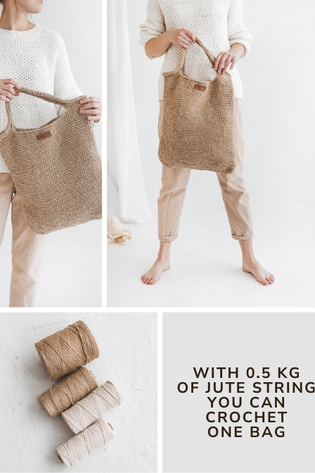 Crochet jute bag online