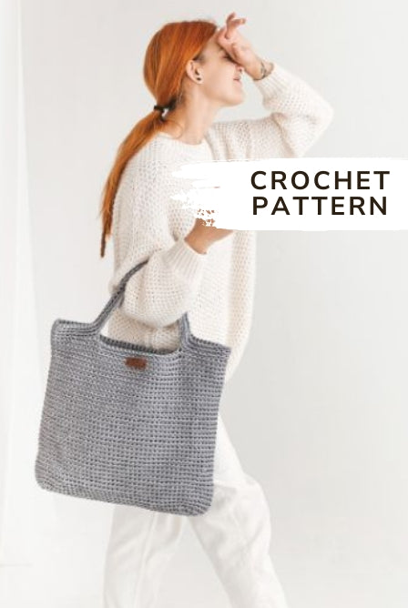 Large crochet tote bag pattern My best friend + video tutorial