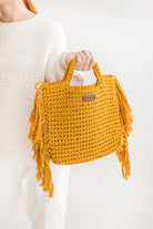 Mustard Crochet Bag "Boho Sun"
