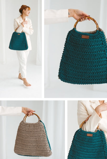 Macrame crochet bag pattern